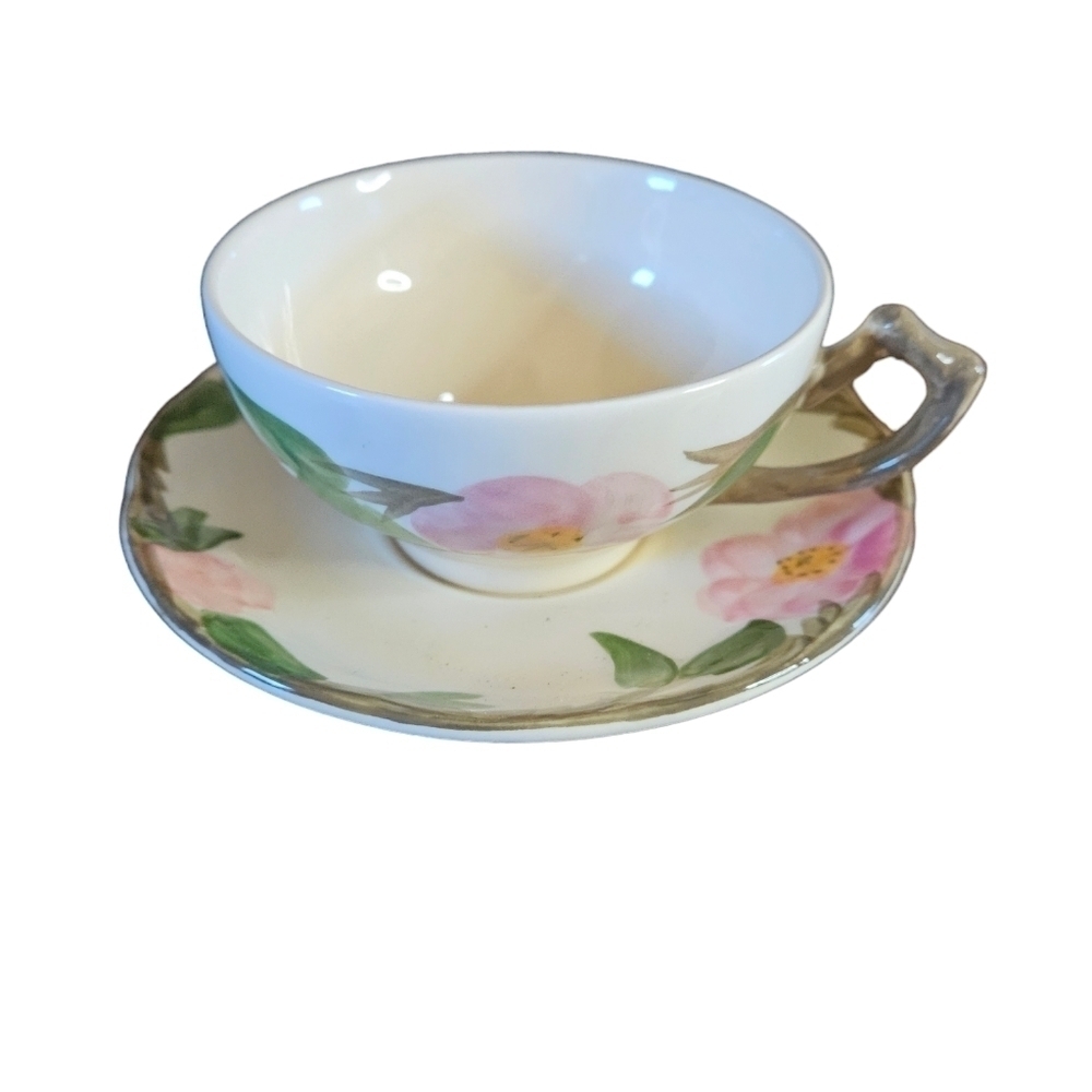 Vintage Desert Rose tea cup and saucer.